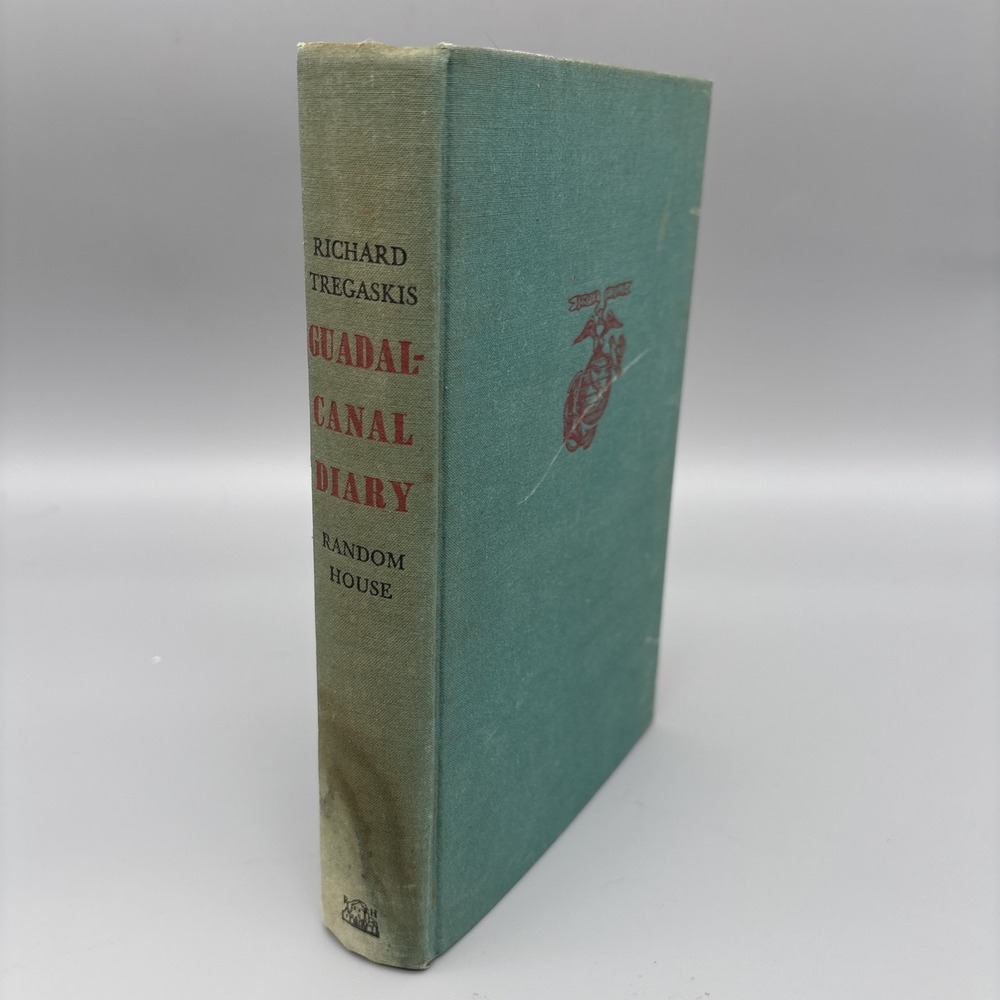 Guadalcanal Diary by Richard Tregaskis Random House 1943 1st Edition 1st‎ Print.
